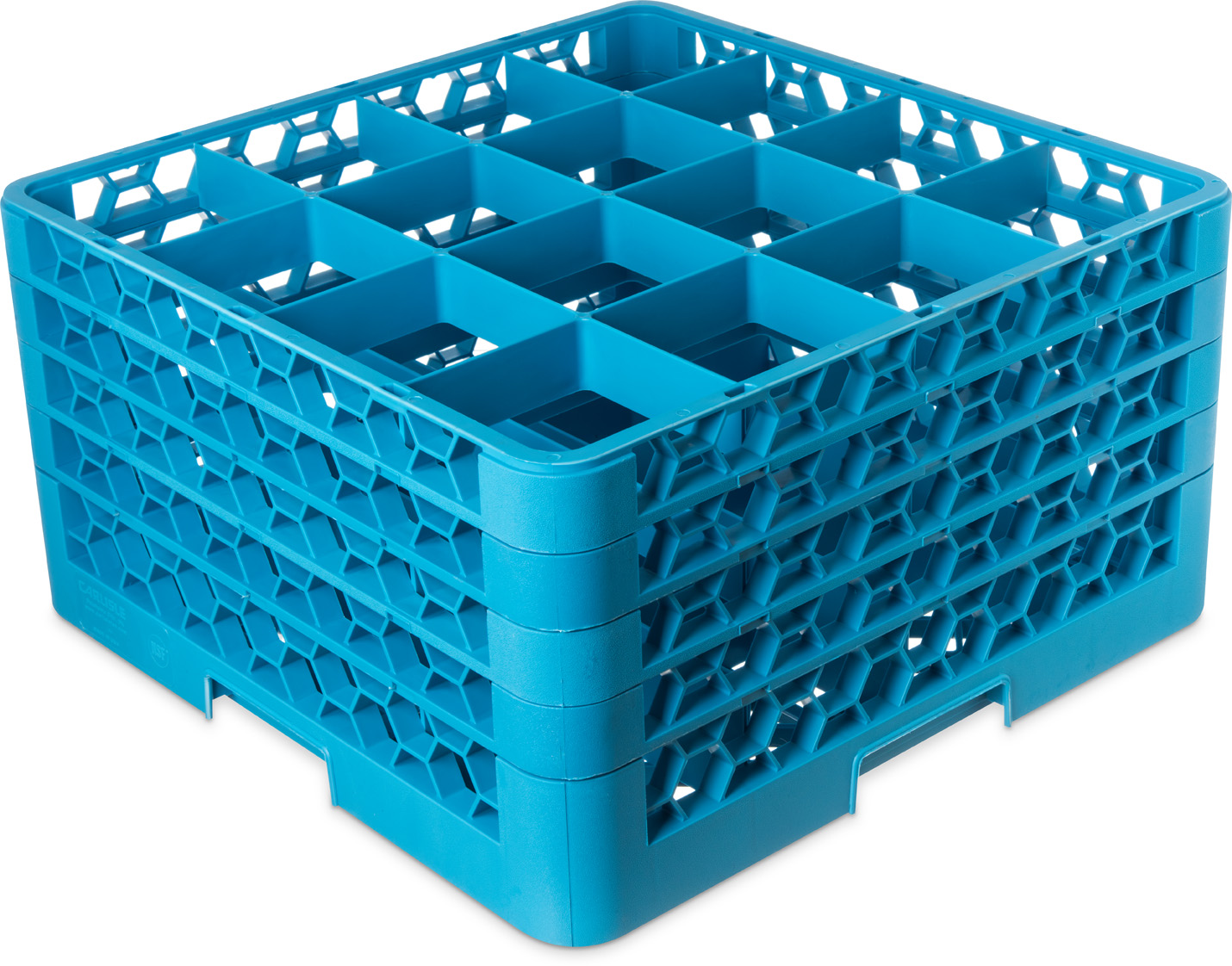 Carlisle RACK 16 COMPT GLASS +4 CARLBLU