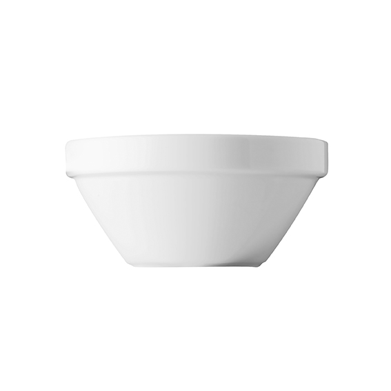 Suppenschale 0,40 l - Form: System - weiss - aus, Porzellan. Hersteller: Eschenbach. "Made in, Germany".