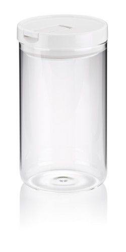 KELA Vorratsdose Arik Glas weiß 19,0cm 10,5cmØ 1,2l