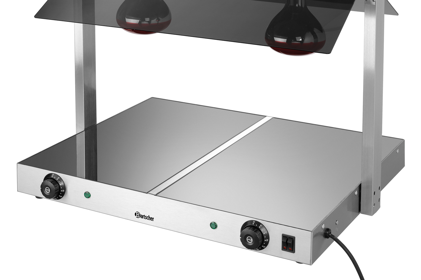 Bartscher Wärmebrücke I2WL800 | Heizzonengetrennt regelbar: Ja | Maße: 74 x 56,5 x 57,0 cm.Gewicht: 14 kg