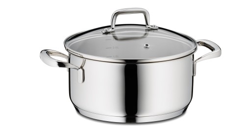 KELA Bratentopf Flavoria Edelstahl 18/10 silber glänzend 10,0cm 20,0cmØ 2,4l