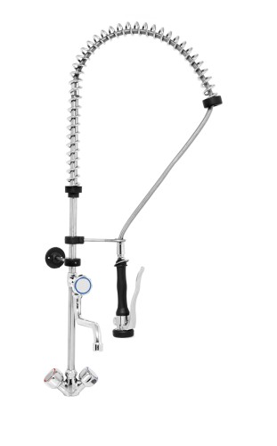 SARO Einloch-Vorspülbrause mit Armatur Modell TANJA Made in Europe - Einhebel Federbrause - Hochdruck geeignet, Wasseranschluss 1/2 " - 12