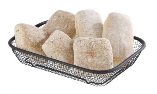 Servierkorb schwarz, 295x215x60 mm