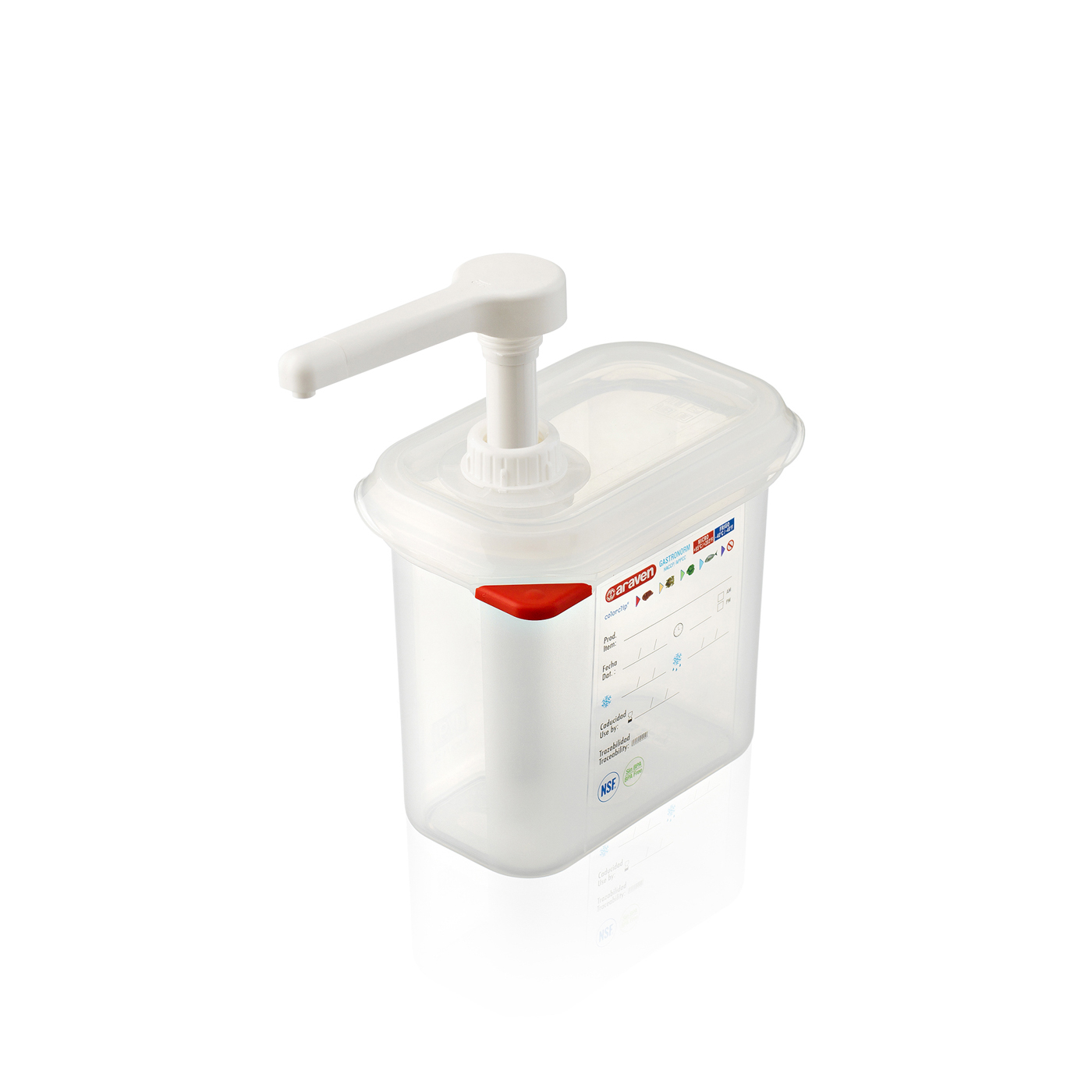 ARAVEN SAUCEN-DISPENSER GN1/9 Durchsichtig 10ML