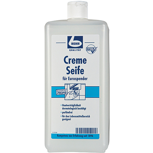 Dr. Becher Creme Seife 1 l weiss für Eurospender von Dr. Becher
