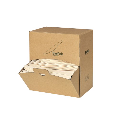 Duni Petite Messer Besteckspender 16,5 cm Natürlich, 2000 Stk/Krt (5 x 400 Stk)