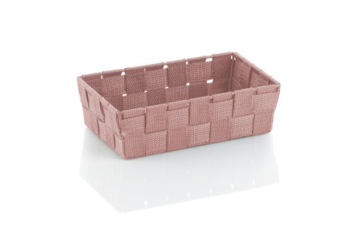 KELA Korb Alvaro PP-Faserband altrosa 23,0x15,0x6,0cm