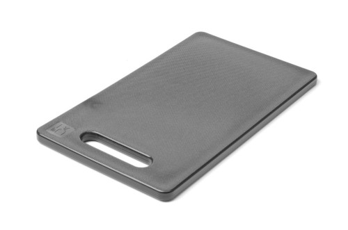 Schneidbrett mit Griff aus Polyethylen HDPE, schwarz.