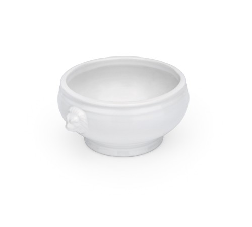 Löwenkopfsuppentasse. Porzellan. flache Ausführung, 450 ml,