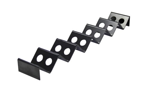 Snack-Verkaufsständer - Wellenform. 530x85x40 mm, Polystyrol schwarz.