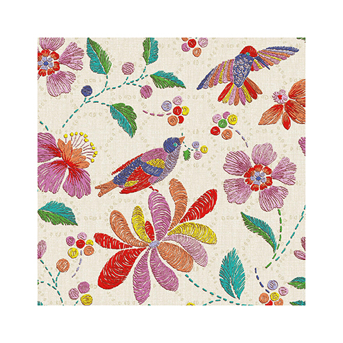 20 Servietten, 3-lagig 1/4-Falz 25 cm x 25 cm "Brasil" von PAPSTAR