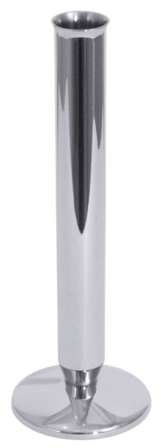 Blumenvase aus Edelstahl 18/10, hochglänzend, schwere Qualität Höhe: 18,5 cm, Bodendurchmesser: 6,5 cm, Durchmesser oben: 2 cm