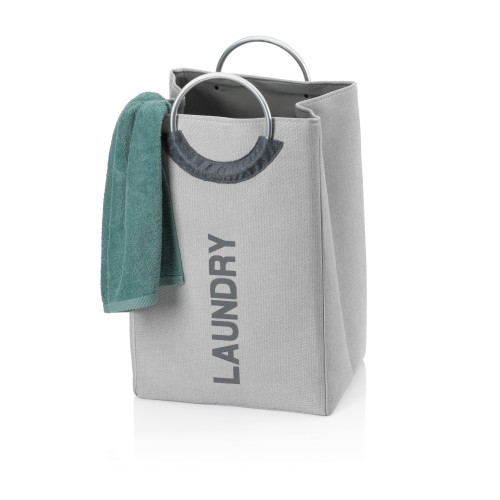 KELA Wäschesack Palma 100%Polyester felsgrau 36,0x30,0x56,0cm