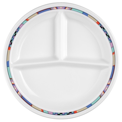 Seltmann V219 IM_Platte rund 3 tlg. 25,5 cm, Form: Vitalis, Dekor: 30770 Portofino