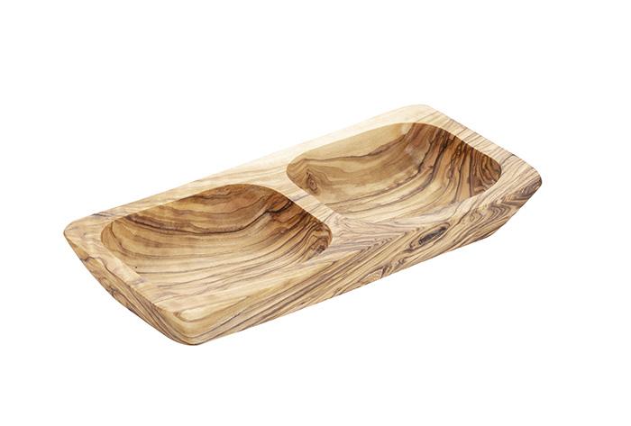 APS Schale -OLIVE- 17,5 x 8,5 cm, H: 2,5 cm Olivenholz