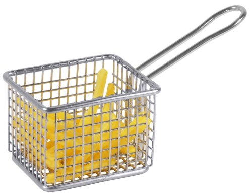 Servier-Frittierkorb, eckig Breite: 8 cm, Höhe: 7 cm, Stiellänge: 9,5 cm