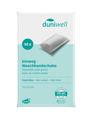 Duni Waschlappen  15 x 22 cm Weiß, 1000 Stk/Krt (20 x 50 Stk)