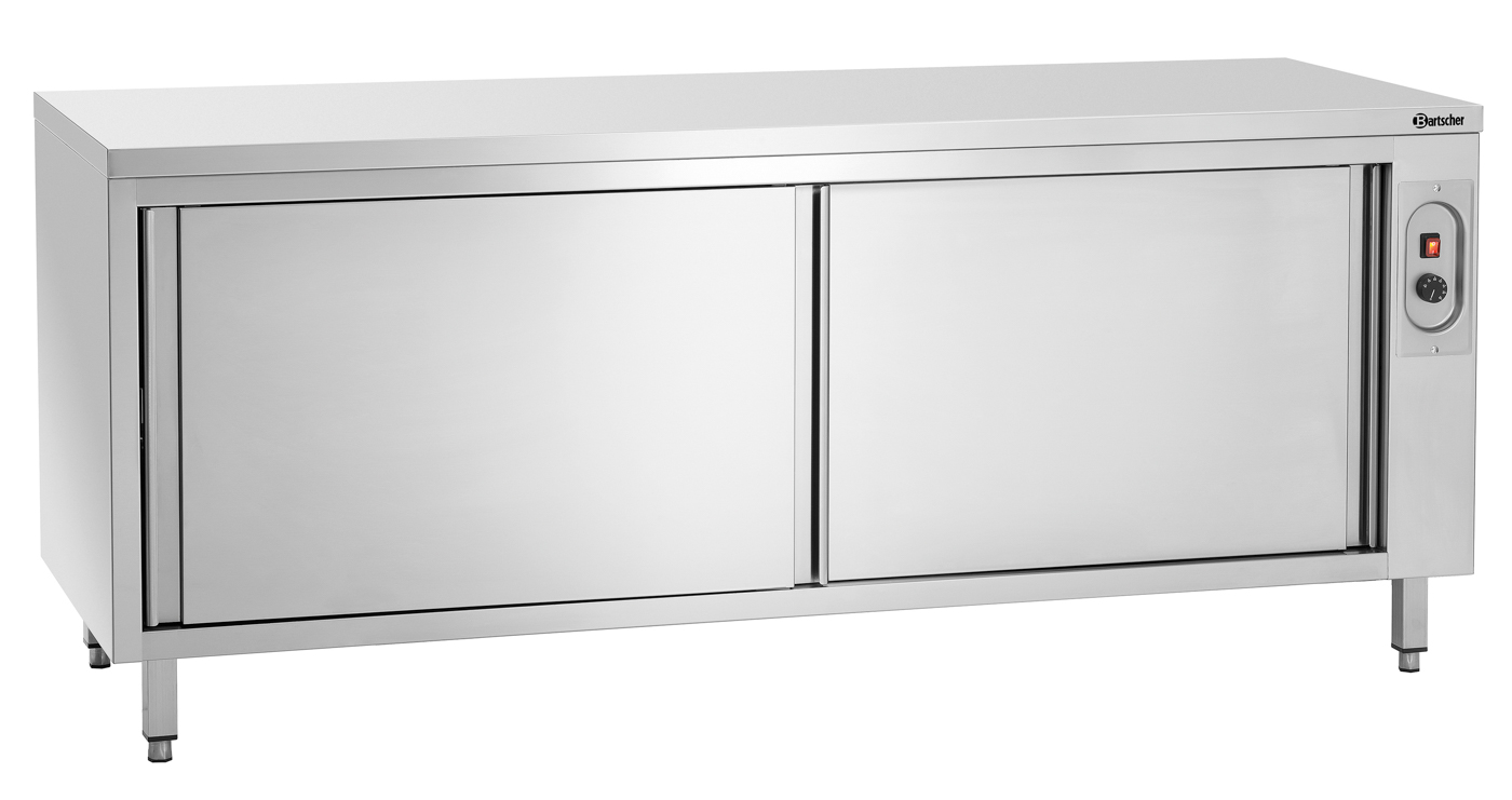 Bartscher Wärmeschrank 700, B2000 | Tiefe Innen:620 mm | Maße: 200 x 70 x 85,0 cm. Gewicht: 112 kg