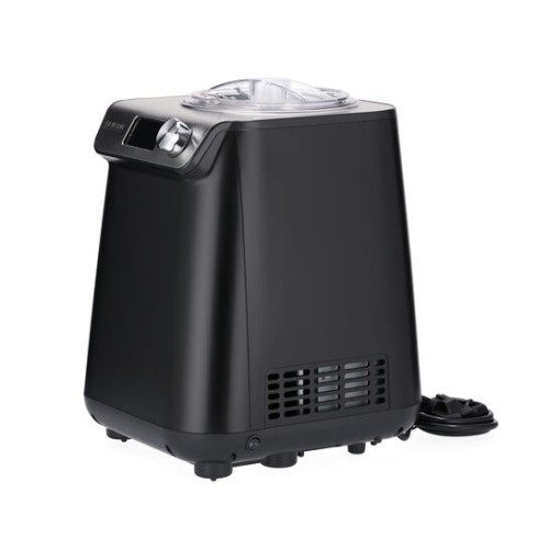 Severin Kompakt-Eismaschine mit Kompressor, 1.2l Fassungsvermögen, hochwertiges Gehäuse mit Edelstahl-Applikation, innovative