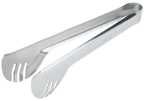 Salatzange 24 x 5 cm 18/0 Edelstahl hochglanzpoliert beidseitig geschlitzt spülmaschinengeeignet