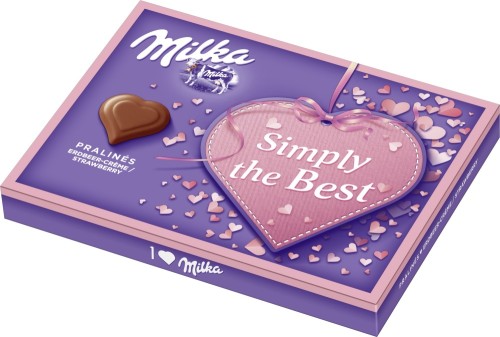 I Love... Milka Erdbeer Rahm Creme Pralines 110G