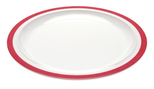 Ornamin Teller flach 503 Rand rot Ø 22cm