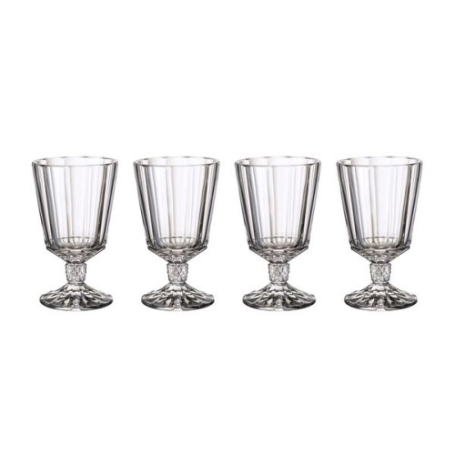 Villeroy & Boch Opéra Weißweinkelch Set 4-teilig, Inhalt: 0,22 l, Durchmesser: 8,2 cm