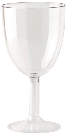 Weinkelch MATERIAL PC brillantklar, Oberfläche mittelhart, Füllstrich 0,2 ltr