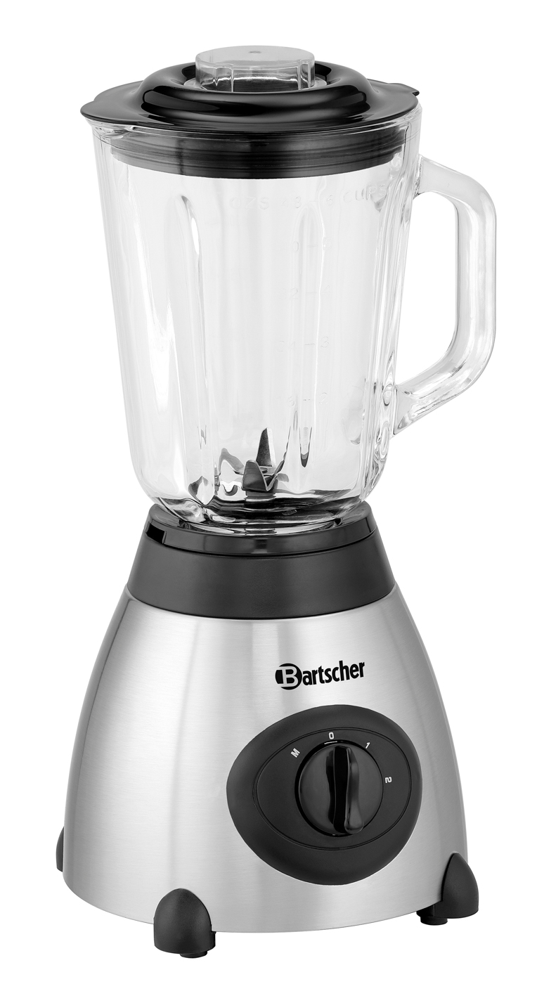 Bartscher Blender 1,5L | Ausführung Messer:Edelstahl | Maße: 18,7 x 19,7 x 39,1 cm. Gewicht:3 kg