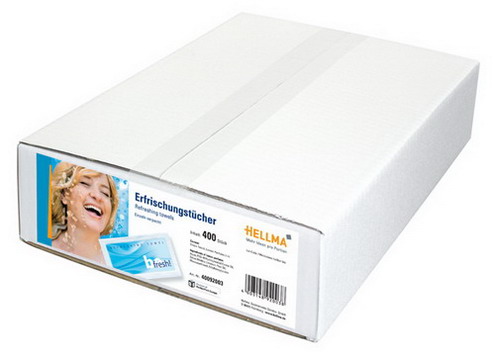 Hellma Erfrischungstuch Zitrusduft BeFresh Inhalt: 400 Stk. pro Karton