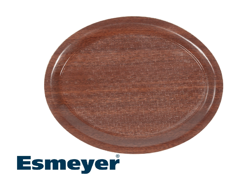 Ovales Café-Tablett OSLO, Länge: 26 cm, Breite: 20 cm, Höhe: 1,3 cm, spülmaschinengeeignet, säureresistent