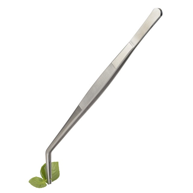 APS Pinzettenzange, Länge: 30 cm, 18/0 Edelstahl, geriffelte Griffläche