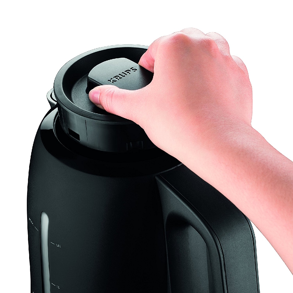 Krups Wasserkocher PRO AROMA, Farbe: schwarz, matt, Fassungsvermögen: 1,6 l, 2.400 Watt
