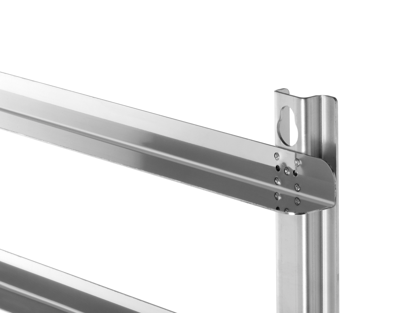 Bartscher Auflageschienen 6040 SST7110 | FormatEinschübe: 600 x 400 mm | Maße: 38,4 x 45,1 x 4,0cm. Gewicht: 1,2 kg