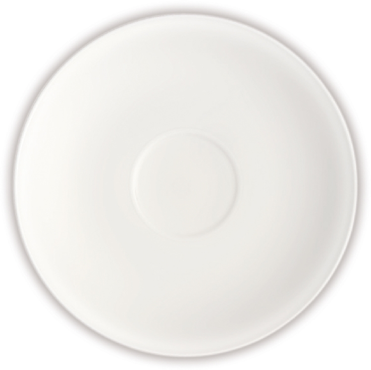Kaffeeuntertasse STELLA, Durchmesser: 15 cm, Premium Bone Porcelain, uni weiss, Villeroy & Boch