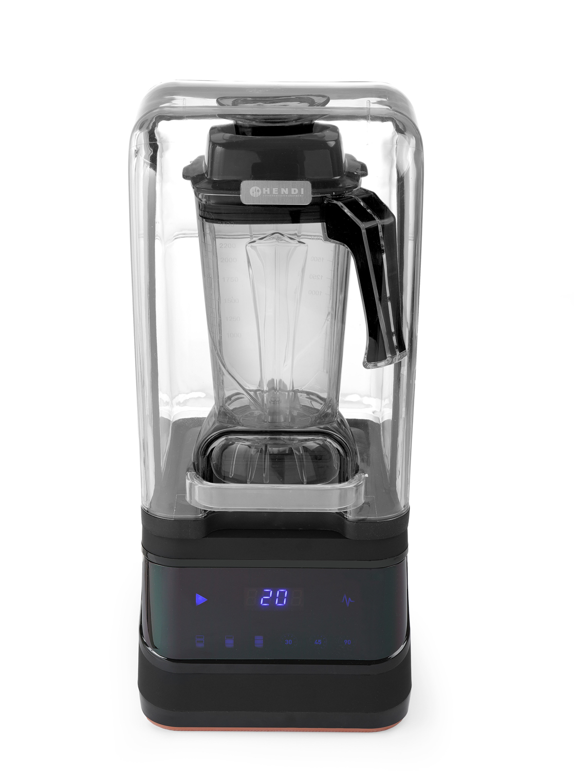 Hendi Barmixer Touch mit BPA freier Kanne 2,5l und schalldämmender Haube