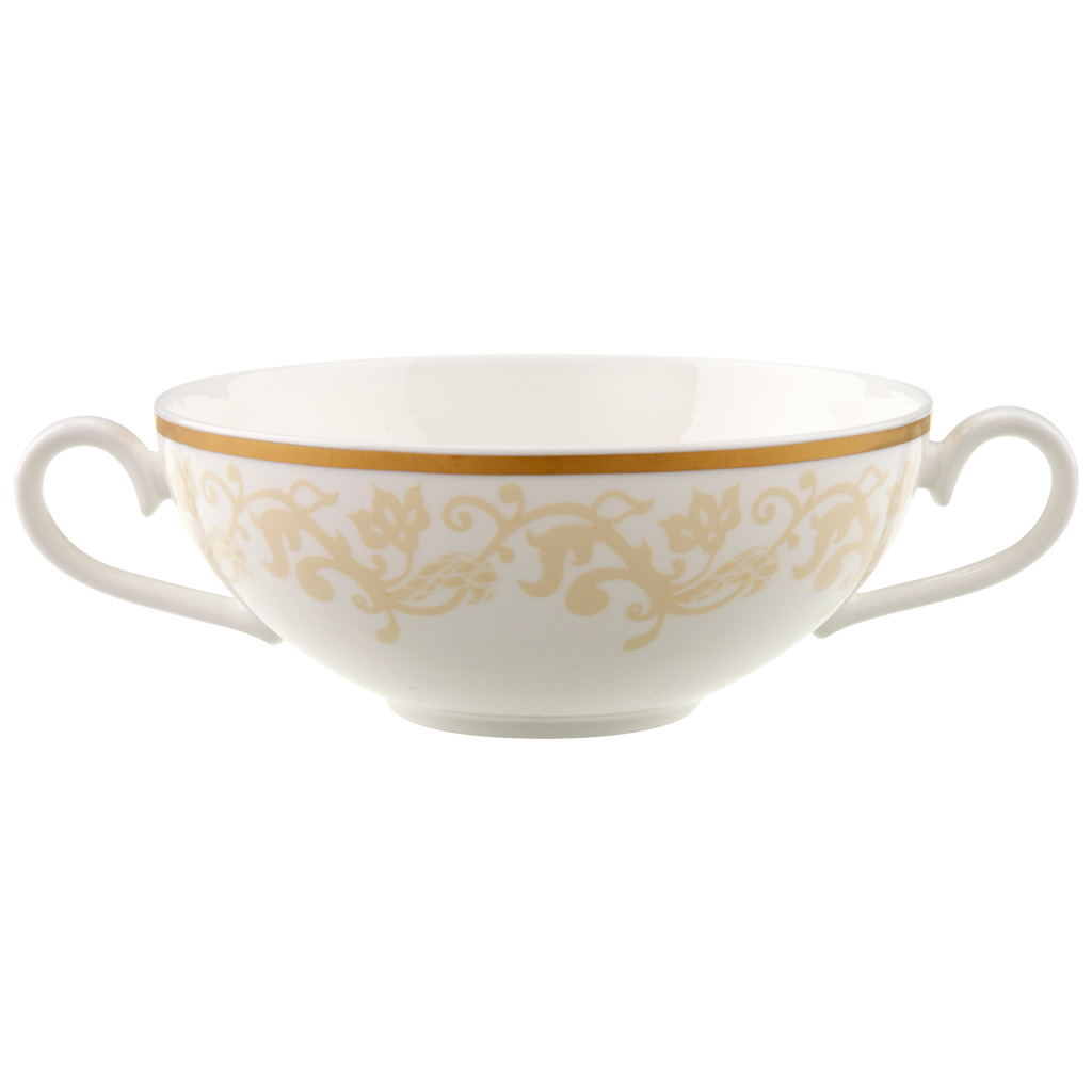 Villeroy und Boch Suppen-Obertasse - Maße: 17,6 x 13 x 5,3 cm / Ser.: Ivoire