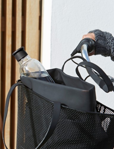 DRINK-IT Trinkflasche 0.75 l. schwarz, Maße: 80 x 80 x 250 mm