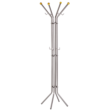 ALCO Garderobenständer 52 x 180 cm (? x H) Metall, pulverbeschichtet silber