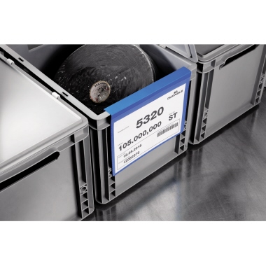 DURABLE Sichttasche DIN A4 quer PVC dunkelblau 50 St./Pack.