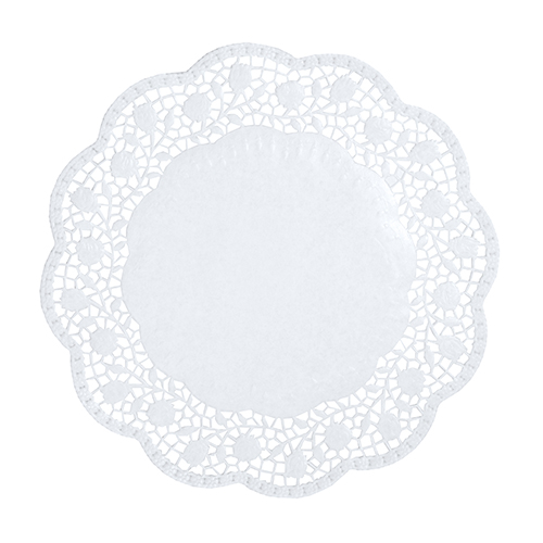 100 Tortenspitzen rund Ø 30 cm weiss von PAPSTAR