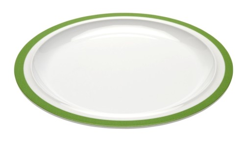 Ornamin Teller flach 503 Rand grün Ø 22cm