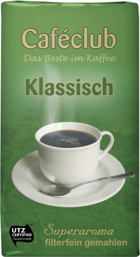 Cafeclub Kaffee gemahlen Klassisch 500G