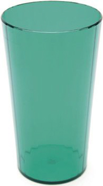 Roltex Trinkbecher mit Rillen und 280 ml Füllvermögen, in transparentem grün