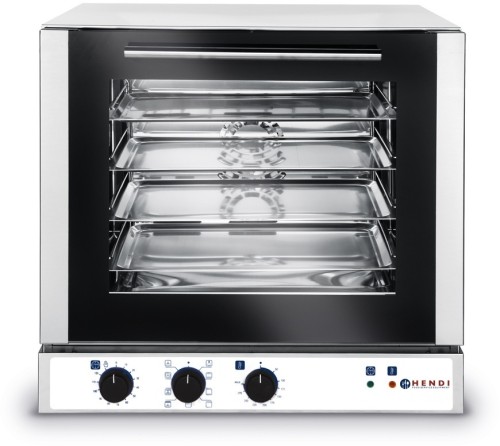 HENDI Multifunktionsofen mit einstellbarer Beschwadung - 2600 W - 230 V 590x695x(H)590 mm