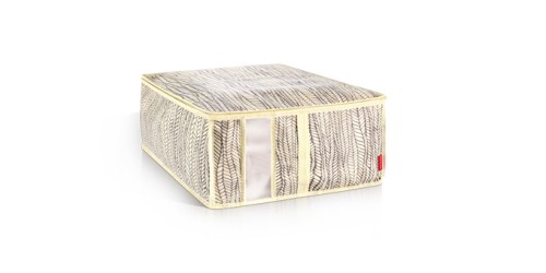 Schutzhülle für Bettwäsche FANCY HOME 40 x 52 x 20 cm, cremefarbig