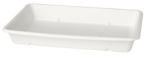 Duni Box Bagasse 850 ml Weiß ungeteilt, 480 Stk/Krt (12 x 40 Stk)