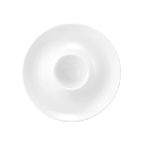 Seltmann Eierbecher mit Ablage, rund, Form: Community, weiss, hohe Kantenschlagfestigkeit, Made in Germany