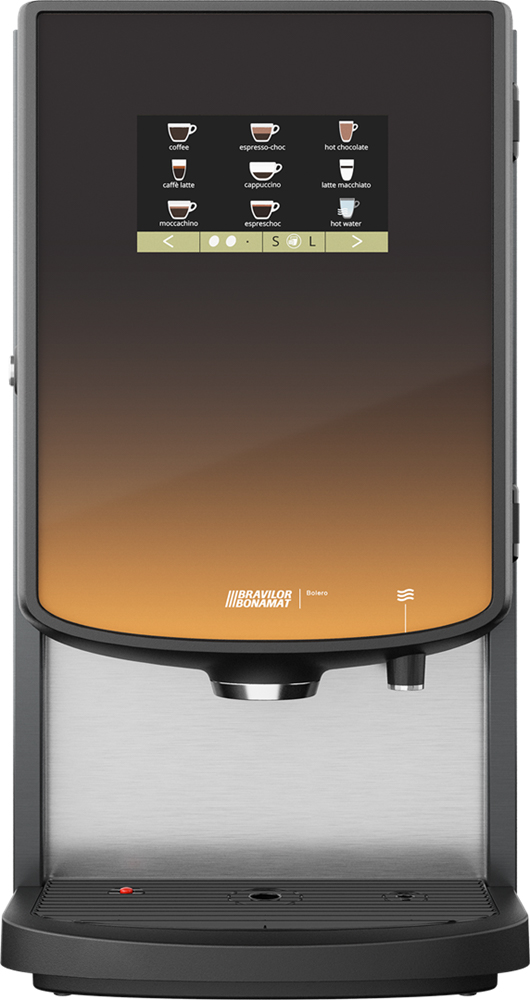 BONAMAT Instant Kaffeevollautomat Bolero 43, große Auswahl an Getränken (insgesamt bis zu 36), Touchscreen