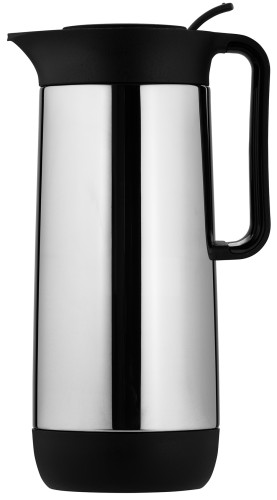 Helios Isolierkanne Contur Push poliert 1,0 l